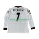 Camisola Manchester United Beckham 7 Retro Homem Equipamento Segundo 1998 1999 Manga Comprida